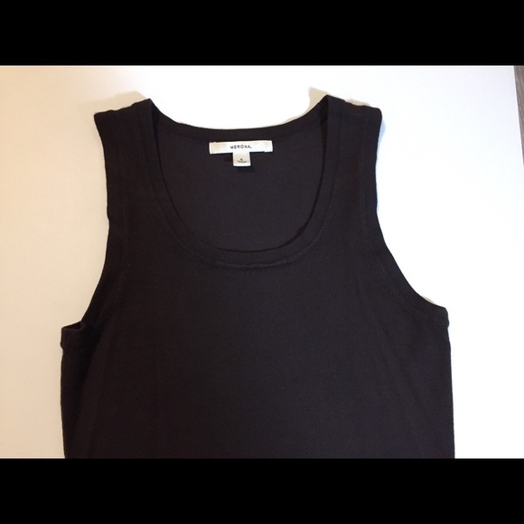 🌸 Bundle of 2 Merona Sleeveless Tops S Black & Brown - Picture 12 of 14
